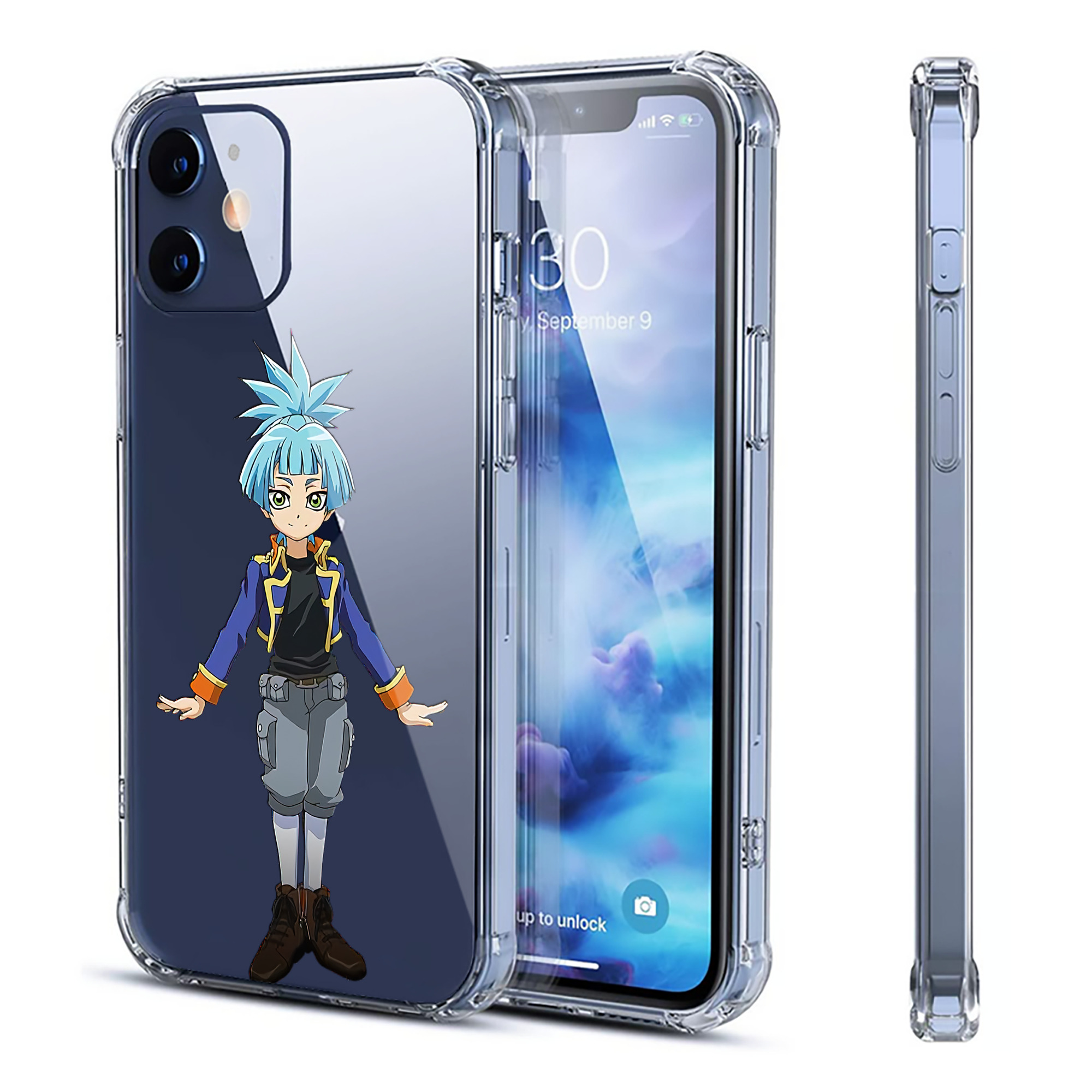 （画像用） 遊☆戯☆王 Yu-Gi-Oh! 【iPhone 12シリーズ対応】透明スマホケース（クリアソフトケース）